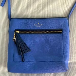 Blue cross over Kate Spade purse